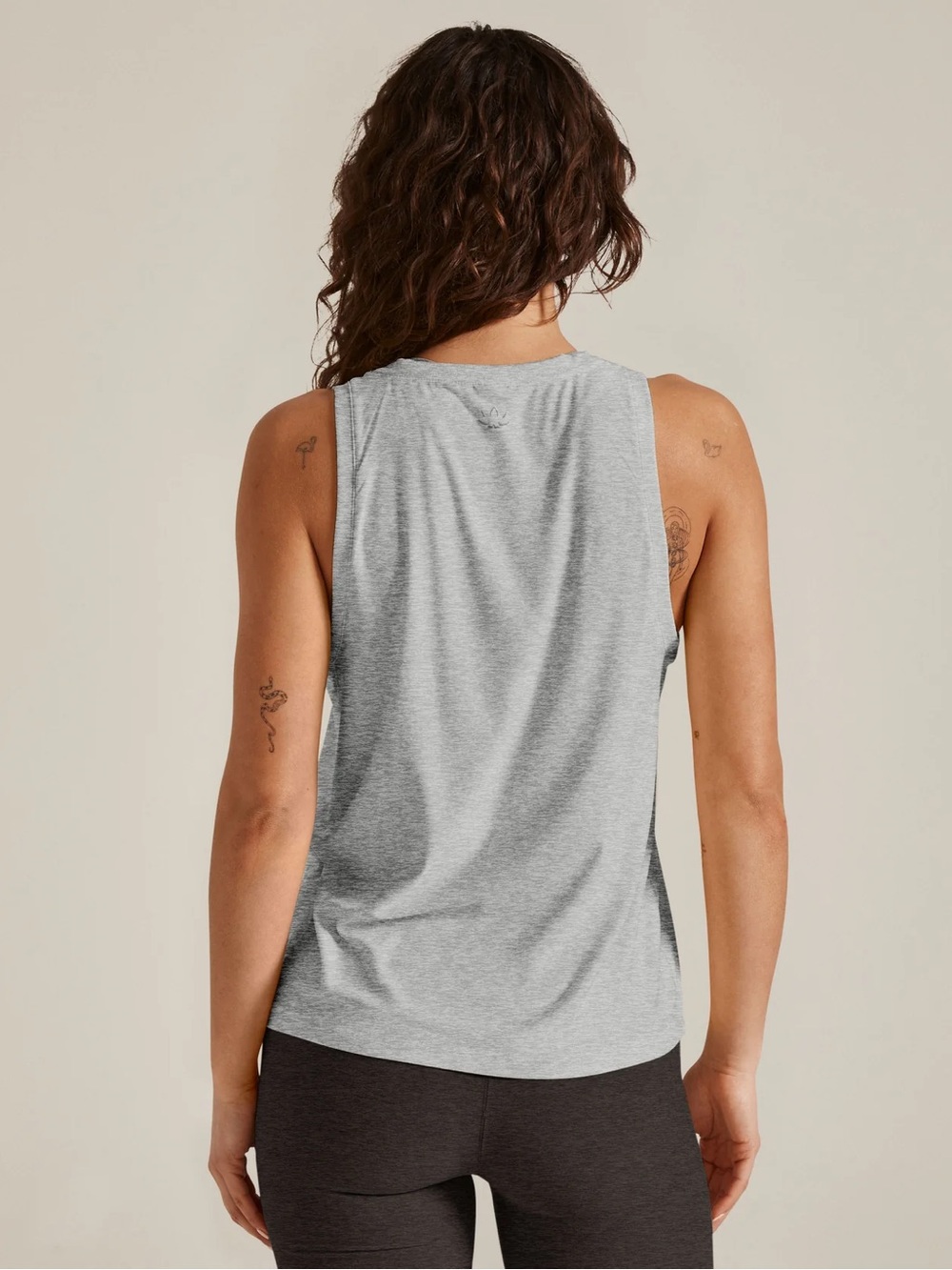 Beyond Yoga Light Gray Women's Tank Top